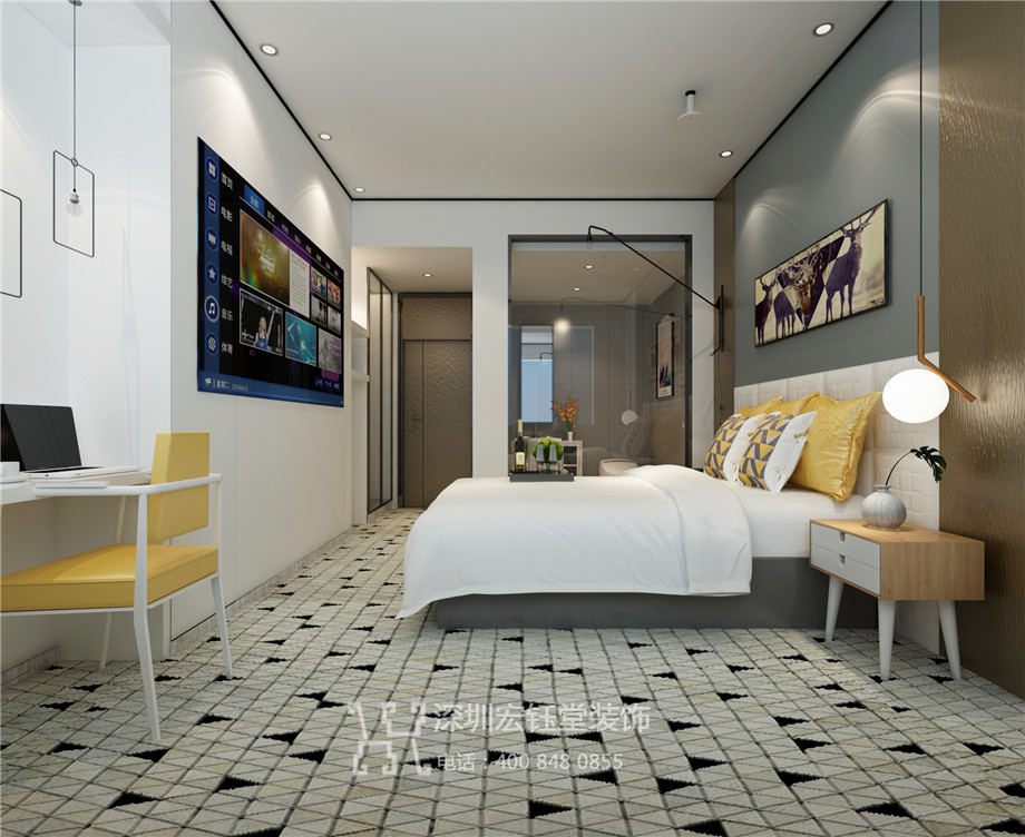 新鄭時(shí)尚精品酒店設(shè)計(jì)案例-酒店客房效果圖 新鄭時(shí)尚精品酒店設(shè)計(jì)案例-酒店客房效果圖