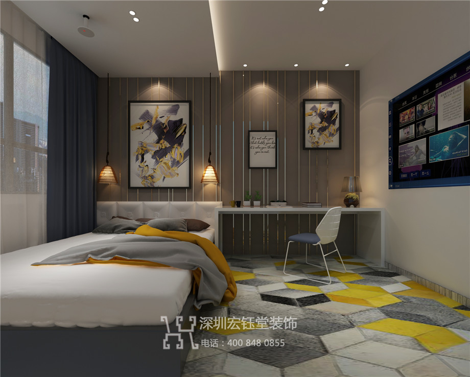 新鄭時(shí)尚精品酒店設(shè)計(jì)-酒店客房效果圖 新鄭時(shí)尚精品酒店設(shè)計(jì)-酒店客房效果圖