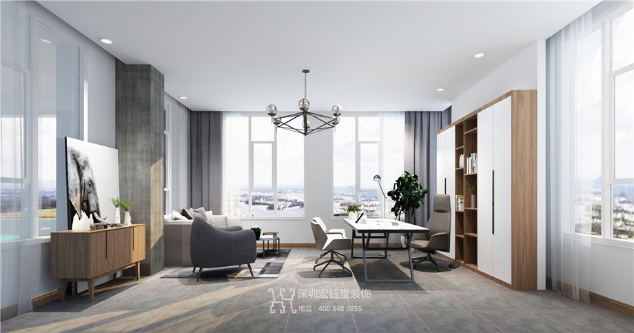 鄭州億鴻科技總部辦公室裝修設(shè)計(jì)效果圖 鄭州億鴻科技總部辦公室裝修設(shè)計(jì)效果圖