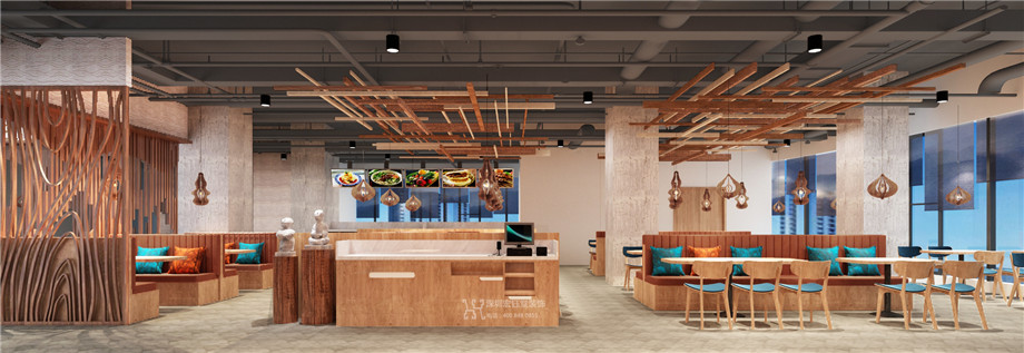 西貝三寶鄭州太格茂店設(shè)計(jì)施工方案-用餐區(qū)效果圖-宏鈺堂裝飾餐飲裝修案例 西貝三寶鄭州太格茂店設(shè)計(jì)施工方案-用餐區(qū)效果圖-宏鈺堂裝飾餐飲裝修案例