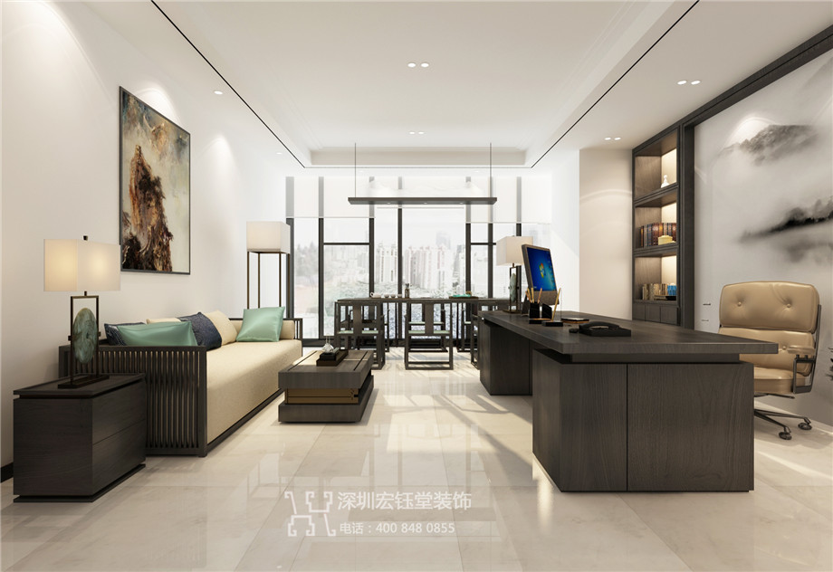 河南文化國際旅行社總經(jīng)理辦公室裝修設(shè)計(jì)圖 河南文化國際旅行社總經(jīng)理辦公室裝修設(shè)計(jì)圖