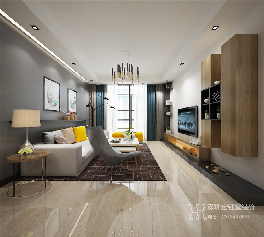 鄭州樣板間裝修設(shè)計(jì)案例-天譽(yù)龍邸客廳設(shè)計(jì)效果圖 鄭州樣板間裝修設(shè)計(jì)案例-天譽(yù)龍邸客廳設(shè)計(jì)效果圖