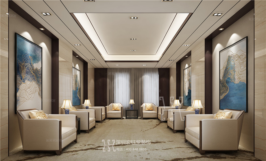 河南鼎力電力公司中式辦公室裝修設(shè)計方案 河南鼎力電力公司中式辦公室裝修設(shè)計方案