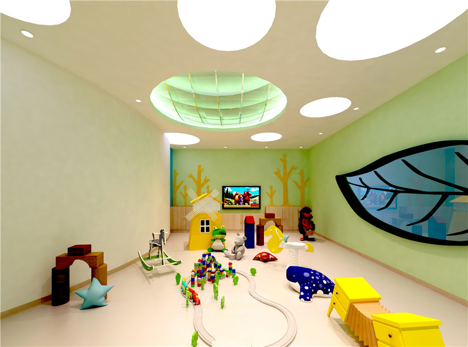 維貝尼兒童教育中心裝修設(shè)計(jì)方案-玩耍教室效果圖