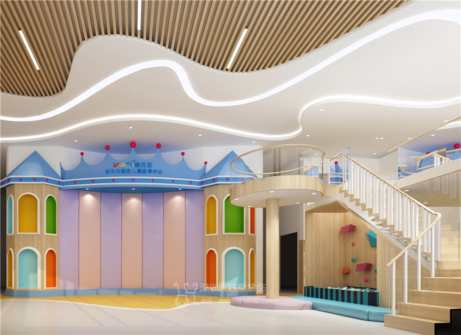 維貝尼兒童教育中心裝修設(shè)計(jì)方案-大廳城堡區(qū)效果圖