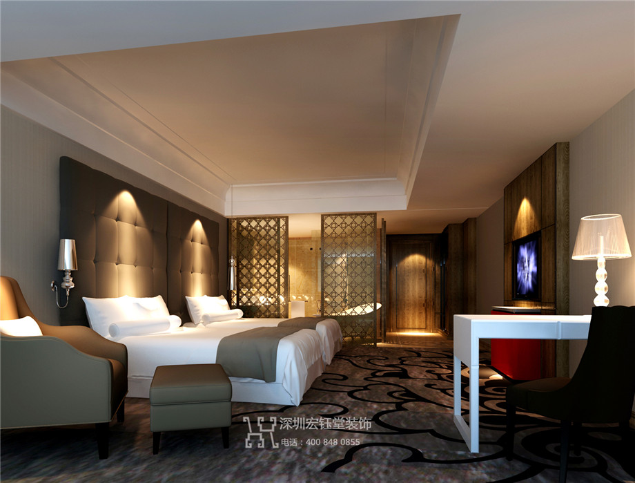 開封東方豪庭精品商務(wù)酒店標(biāo)準(zhǔn)間裝修設(shè)計效果圖 開封東方豪庭精品商務(wù)酒店標(biāo)準(zhǔn)間裝修設(shè)計效果圖