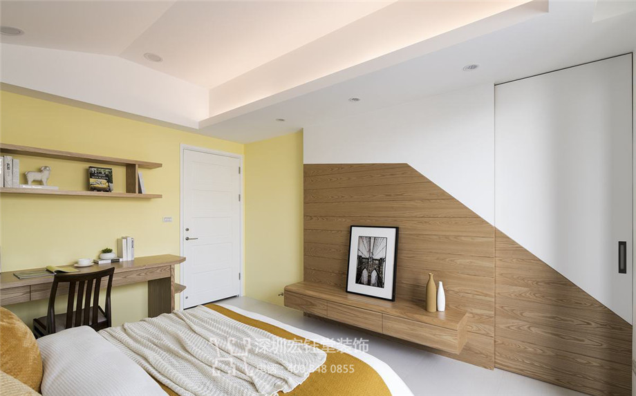 清雅舒適的周宅五層花園別墅女孩房裝修設(shè)計方案