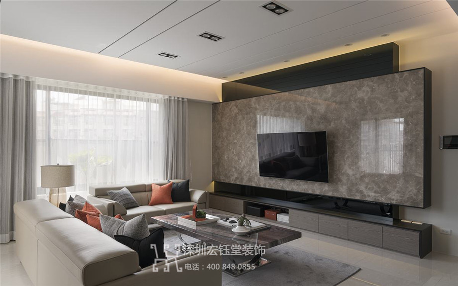 現(xiàn)代混搭風(fēng)別墅客廳裝修設(shè)計方案