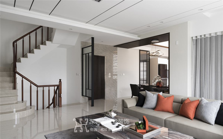 清雅舒適的周宅五層花園別墅裝修設(shè)計案例