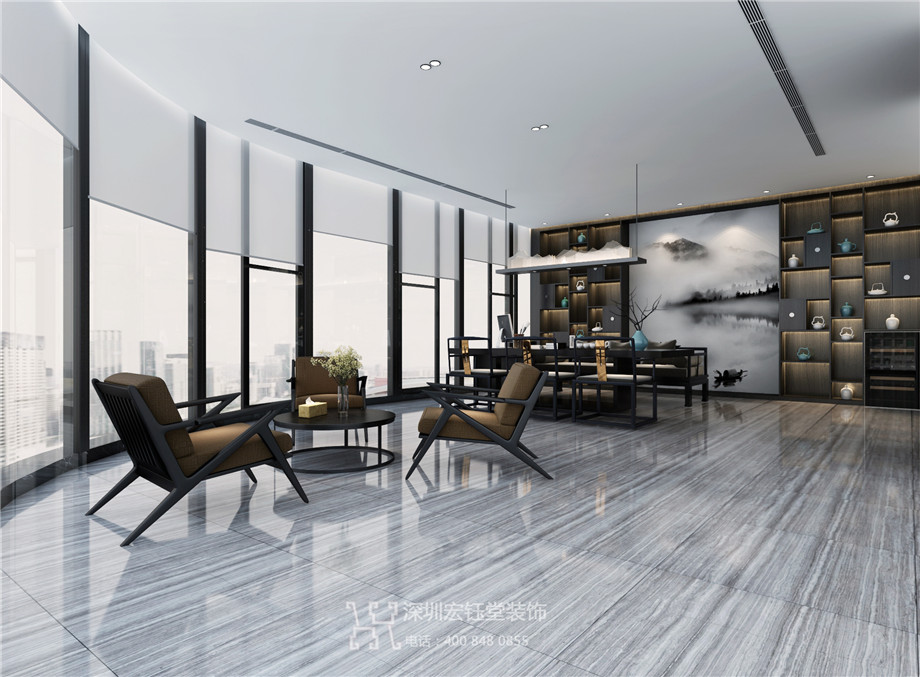 鄭州現(xiàn)代新中式總經(jīng)理辦公室裝修設(shè)計(jì)方案 鄭州現(xiàn)代新中式總經(jīng)理辦公室裝修設(shè)計(jì)方案