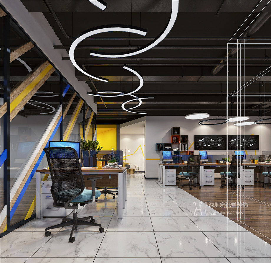 鄭州時(shí)尚辦公室裝修設(shè)計(jì)案例-若婉皮膚管理公司辦公室設(shè)計(jì)