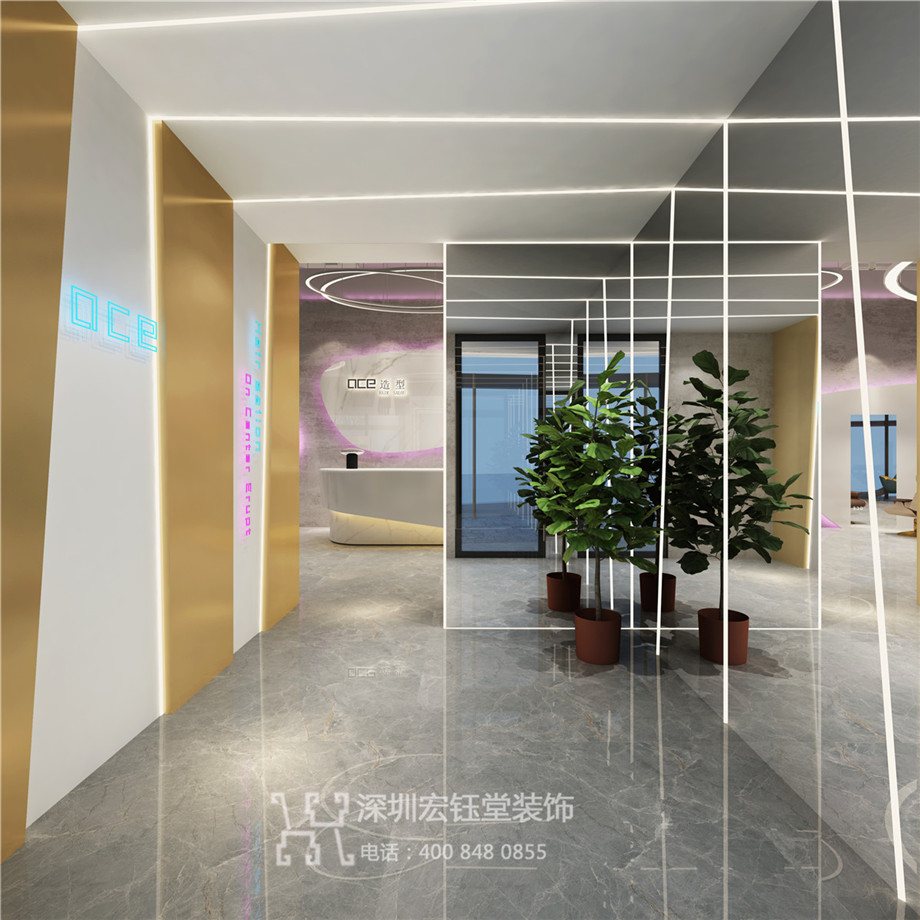 鄭州OCE時(shí)尚造型美發(fā)沙龍裝修設(shè)計(jì)效果圖 鄭州OCE時(shí)尚造型美發(fā)沙龍裝修設(shè)計(jì)效果圖