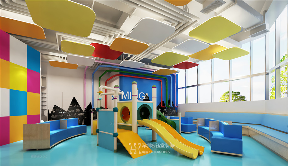 鄭州開心島兒童水上樂園室內(nèi)裝修設(shè)計(jì)方案