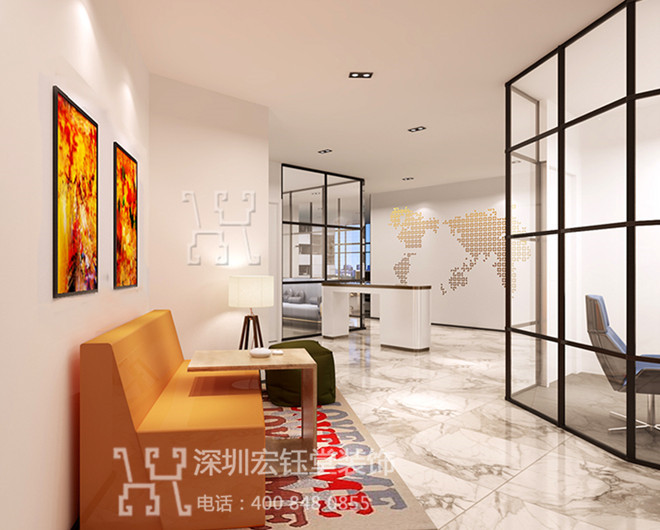 鄭州化妝品公司高端時(shí)尚辦公裝修案例-等候區(qū)效果圖 鄭州化妝品公司高端時(shí)尚辦公裝修案例-等候區(qū)效果圖