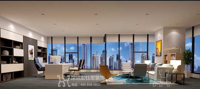 鄭州宏之達(dá)化妝品高端時(shí)尚辦公裝修案例-總經(jīng)理室設(shè)計(jì)效果圖 鄭州宏之達(dá)化妝品高端時(shí)尚辦公裝修案例-總經(jīng)理室設(shè)計(jì)效果圖