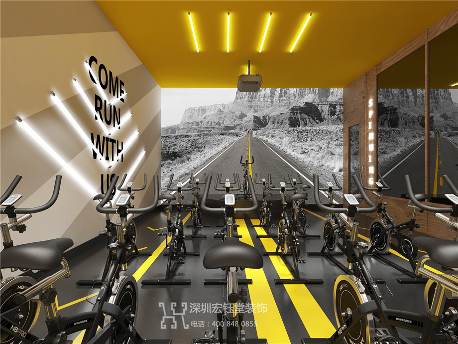 鄭州中奧時尚健身房裝修設(shè)計案例效果圖 鄭州中奧時尚健身房裝修設(shè)計案例效果圖