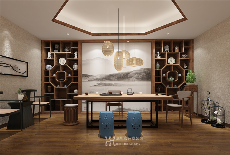 鄭州禪茶一味中式茶樓茶室裝修設(shè)計效果圖 鄭州禪茶一味中式茶樓茶室裝修設(shè)計效果圖
