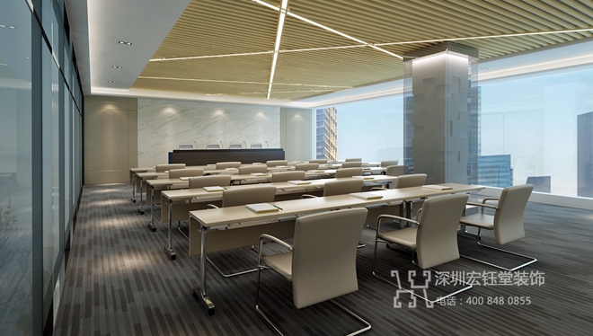 鄭州建業(yè)五棟大樓家居公司會議室設計效果圖