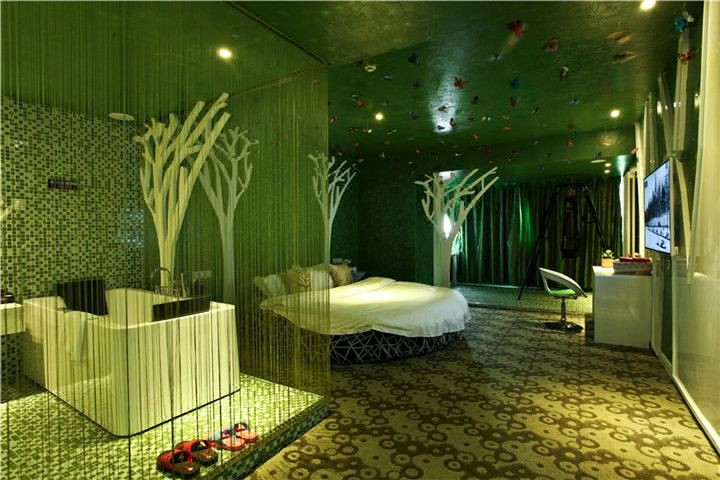 鄭州山楂樹連鎖情侶主題酒店客房裝修設(shè)計方案