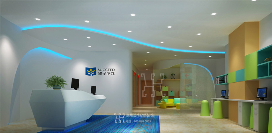 鄭州望子成龍連鎖教育機構(gòu)前臺裝修設(shè)計方案效果圖 鄭州望子成龍連鎖教育機構(gòu)前臺裝修設(shè)計方案效果圖