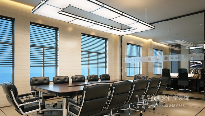 鄭州鐵路公安局會(huì)議指揮中心裝修設(shè)計(jì)案例