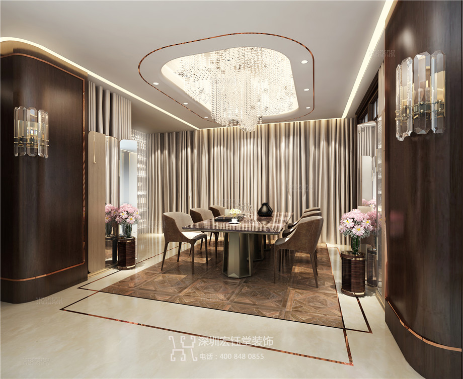 鄭州建業(yè)聯(lián)邦新城鄒公館別墅餐廳裝修設計效果圖 鄭州建業(yè)聯(lián)邦新城鄒公館別墅餐廳裝修設計效果圖