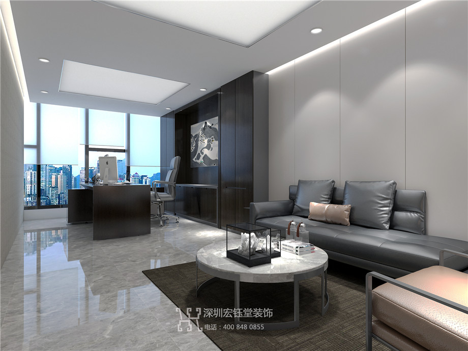 鄭州市市場發(fā)展投資有限公司整層辦公室裝修案例-總經(jīng)理辦公室布置效果圖 鄭州市市場發(fā)展投資有限公司整層辦公室裝修案例-總經(jīng)理辦公室布置效果圖