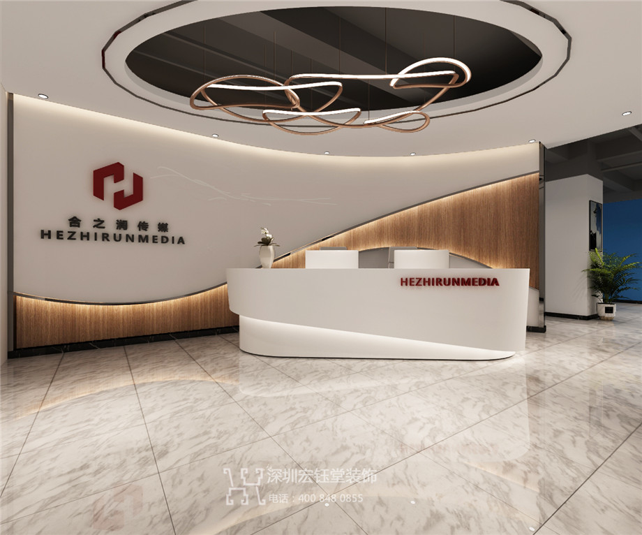 河南合之潤傳媒公司3000平辦公室裝修案例 河南合之潤傳媒公司3000平辦公室裝修案例
