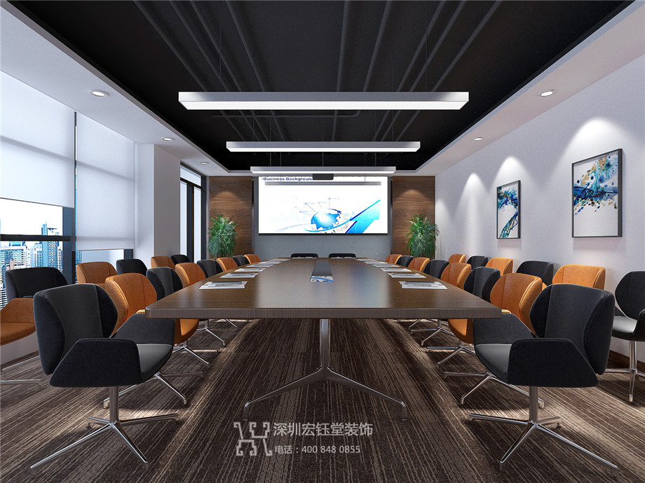 河南合之潤傳媒公司3000平辦公室裝修設計案例 河南合之潤傳媒公司3000平辦公室裝修設計案例