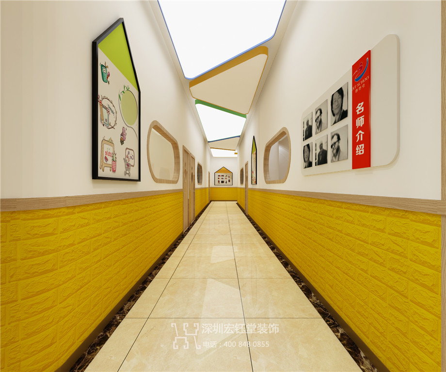 鄭州連鎖少兒藝術(shù)培訓(xùn)學(xué)校裝修案例