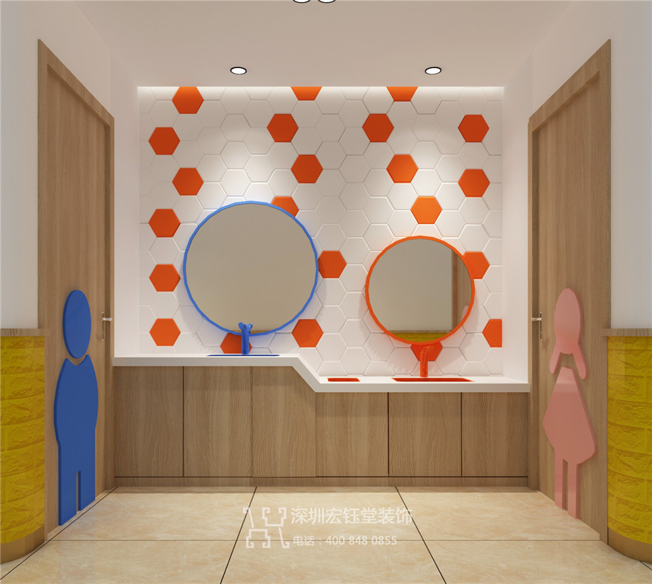 鄭州連鎖少兒藝術(shù)培訓(xùn)學(xué)校衛(wèi)生間裝修設(shè)計(jì)方案
