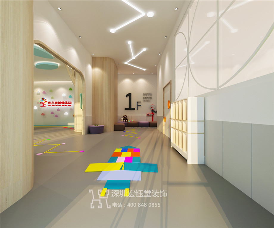 鄭州藍(lán)亭貝樹(shù)幼兒園裝修設(shè)計(jì)效果圖-走廊設(shè)計(jì)方案 鄭州藍(lán)亭貝樹(shù)幼兒園裝修設(shè)計(jì)效果圖-走廊設(shè)計(jì)方案