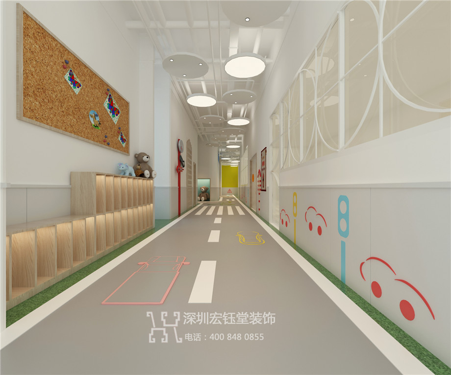 鄭州藍(lán)亭貝樹(shù)幼兒園裝修設(shè)計(jì)效果圖-走廊設(shè)計(jì)方案 鄭州藍(lán)亭貝樹(shù)幼兒園裝修設(shè)計(jì)效果圖-走廊設(shè)計(jì)方案