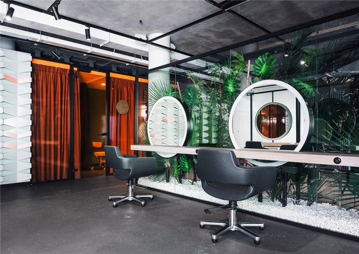 綠色工業(yè)風(fēng)GLAMY Beauty Spot頂級美容美發(fā)沙龍裝修設(shè)計圖 綠色工業(yè)風(fēng)GLAMY Beauty Spot頂級美容美發(fā)沙龍裝修設(shè)計圖