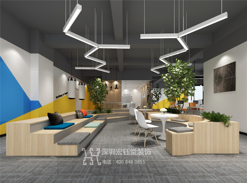 鄭州金擎科技公司辦公室休閑區(qū)裝修效果圖 鄭州金擎科技公司辦公室休閑區(qū)裝修效果圖