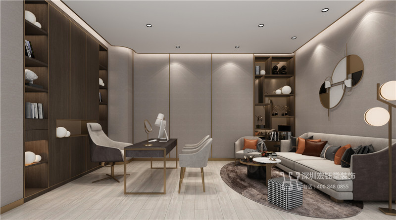 鄭州天卿醫(yī)療美容會所洽談室裝修設(shè)計方案效果圖