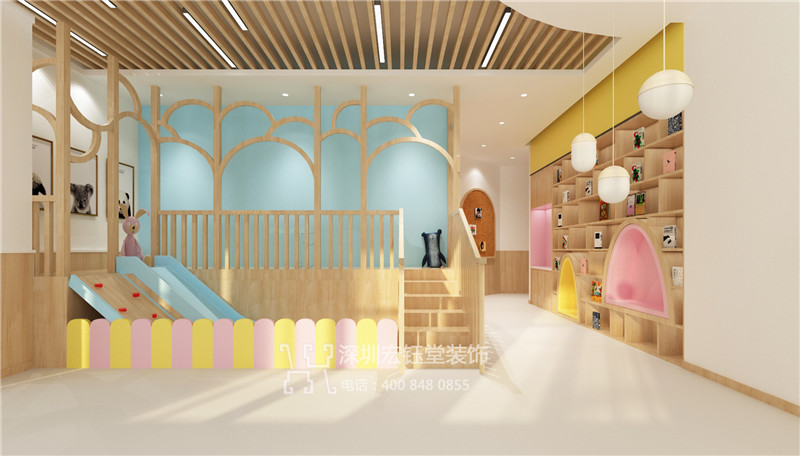 鄭州維貝尼早教中心大廳活動區(qū)裝修效果圖.jpg