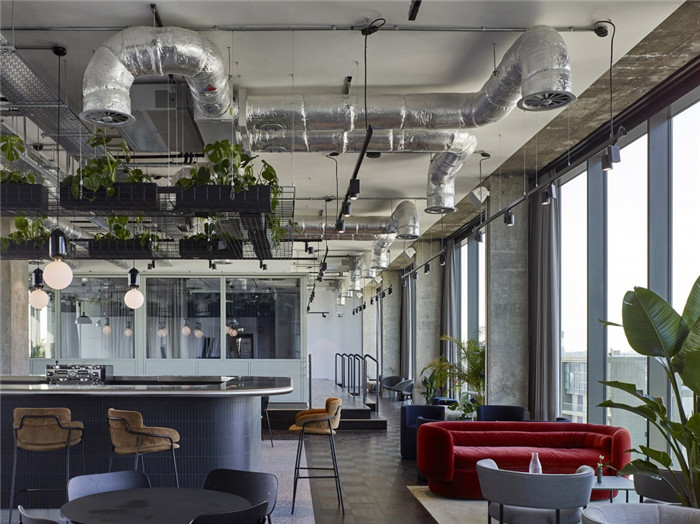 簡約工業(yè)風大空間休息區(qū)設計效果圖 簡約工業(yè)風大空間休息區(qū)設計效果圖