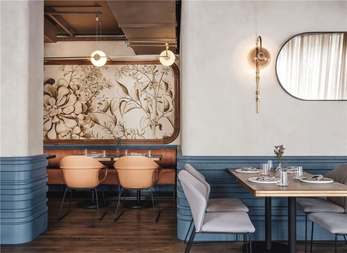 以?xún)?yōu)雅與復(fù)古為名 They多功能融合主題餐廳設(shè)計(jì)案例 以?xún)?yōu)雅與復(fù)古為名 They多功能融合主題餐廳設(shè)計(jì)案例