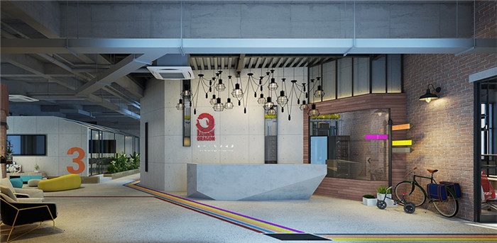 動漫公司工業(yè)風辦公室裝修設計實景圖 動漫公司工業(yè)風辦公室裝修設計實景圖