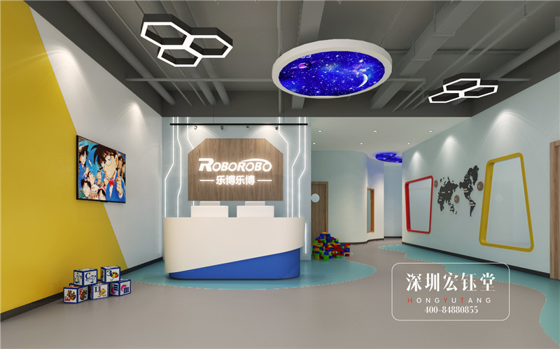 樂博樂博機(jī)器人鄭州童年時光店裝修效果圖