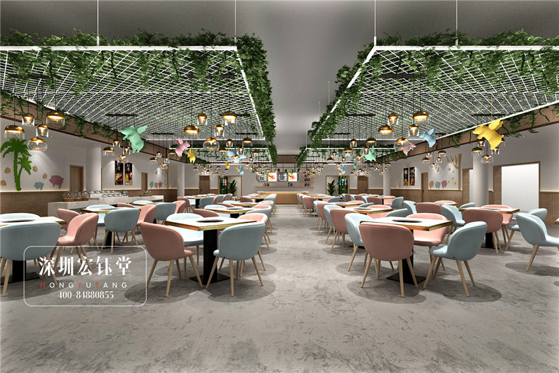 鄭州橡果綠色有機(jī)餐廳裝修設(shè)計(jì)案例