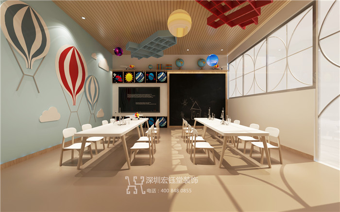 自然樹蒙特梭利幼兒園教室裝修設(shè)計(jì)圖