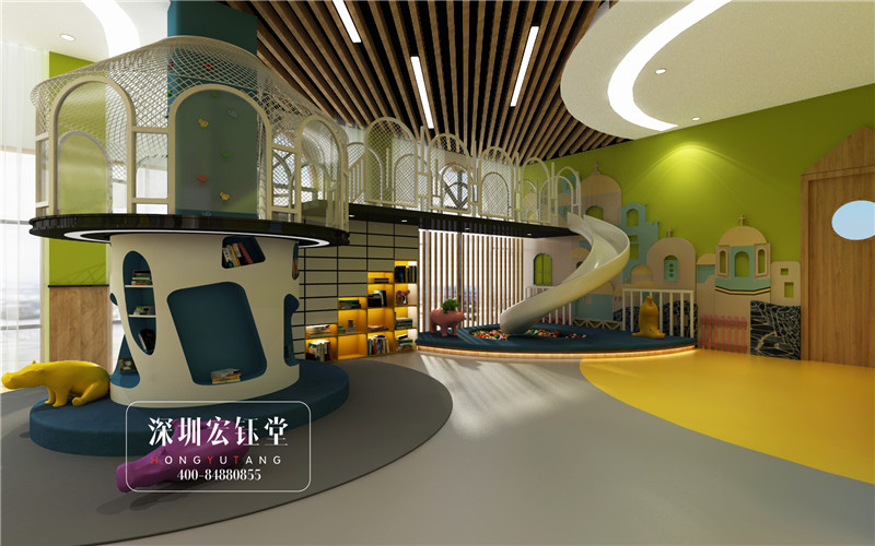 鄭州白沙星光貝迪幼兒園大廳游戲區(qū)裝修設(shè)計(jì)效果圖 鄭州白沙星光貝迪幼兒園大廳游戲區(qū)裝修設(shè)計(jì)效果圖