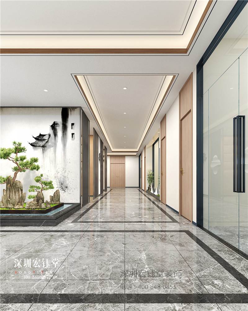 北京銘久鴻河南分公司辦公樓大廳裝修設(shè)計方案 北京銘久鴻河南分公司辦公樓大廳裝修設(shè)計方案