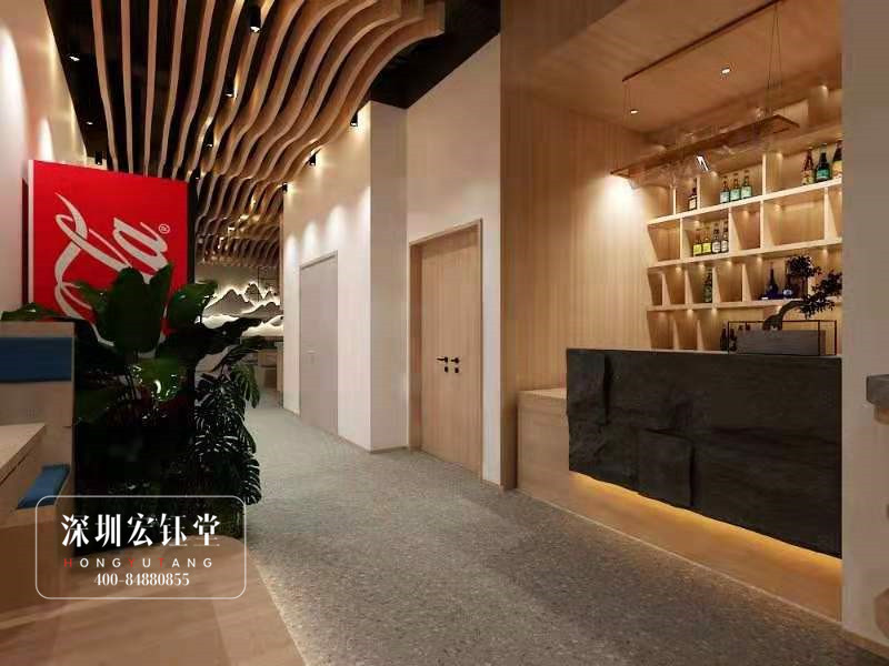 鄭州外婆印象餐廳吧臺(tái)裝修設(shè)計(jì)圖