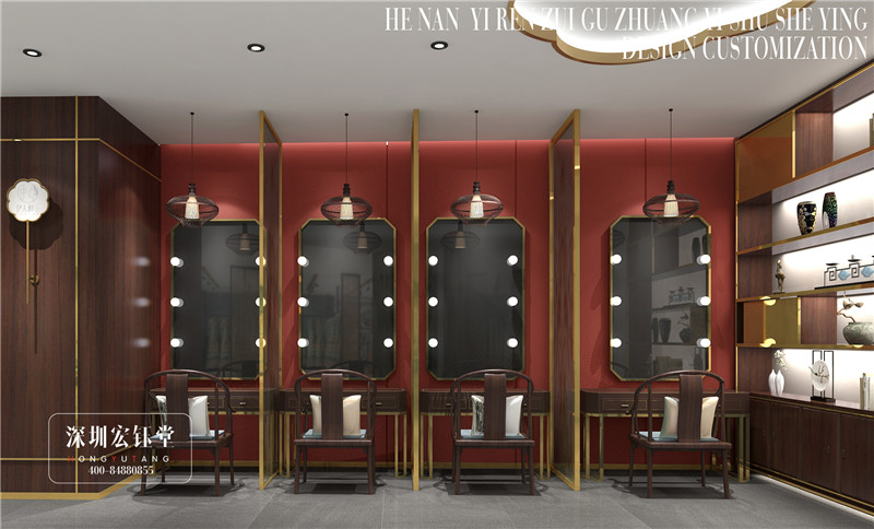 鄭州伊人醉古裝攝影工作室裝修設(shè)計(jì)效果圖