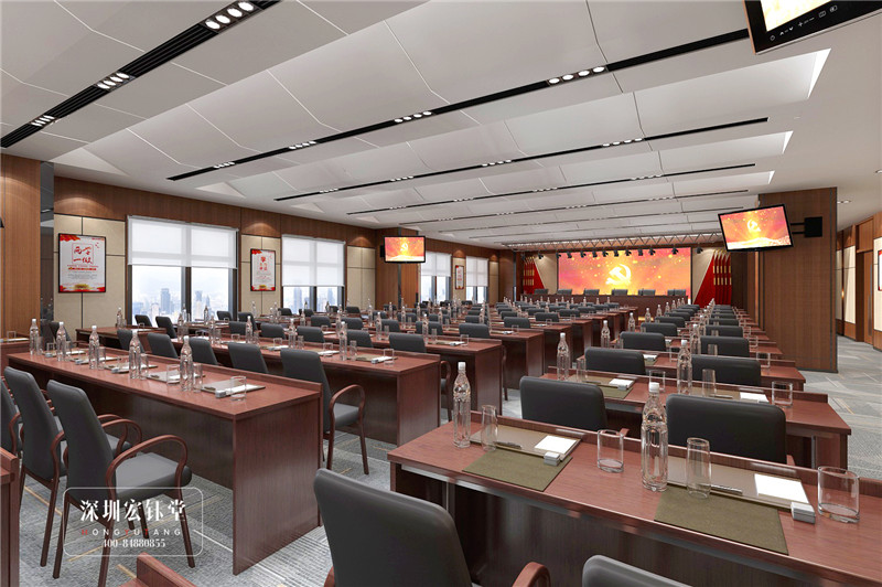 周口農(nóng)商銀行大型多媒體會議室裝修設(shè)計圖 周口農(nóng)商銀行大型多媒體會議室裝修設(shè)計圖