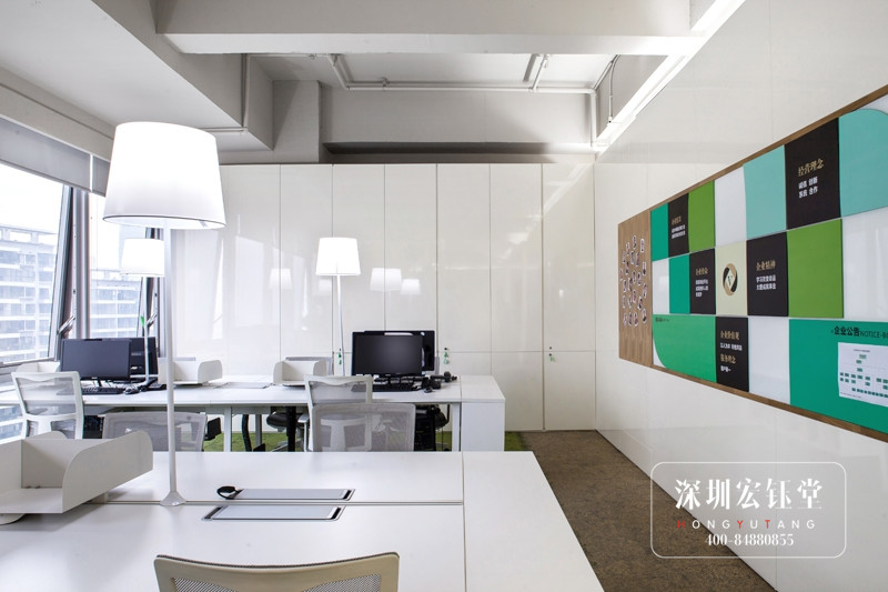 SIMAN皮具公司辦公室前臺(tái)裝修設(shè)計(jì)方案