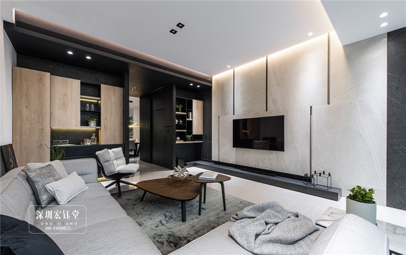 鄭州現(xiàn)代風(fēng)三層獨棟別墅裝修設(shè)計案例